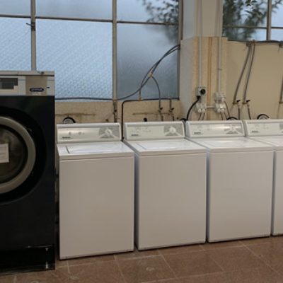Commercial laundry setup