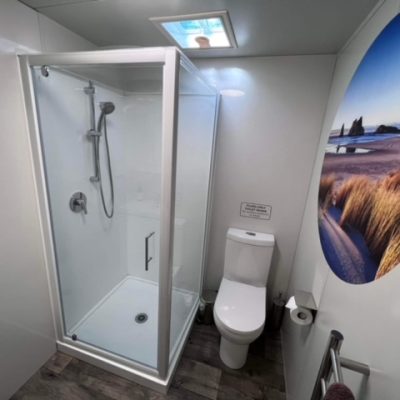 Trailer bathroom