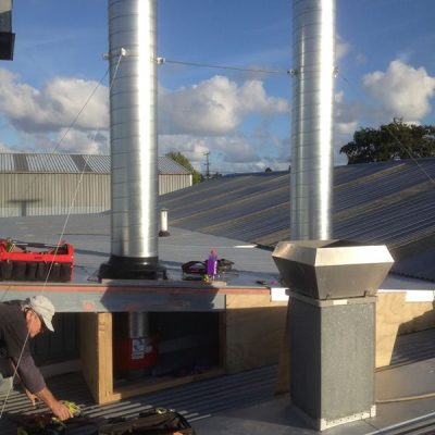 Through roof extraction