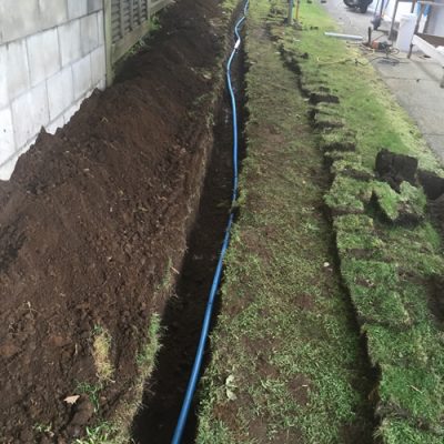 West Auckland Plumbing water mains replacement.